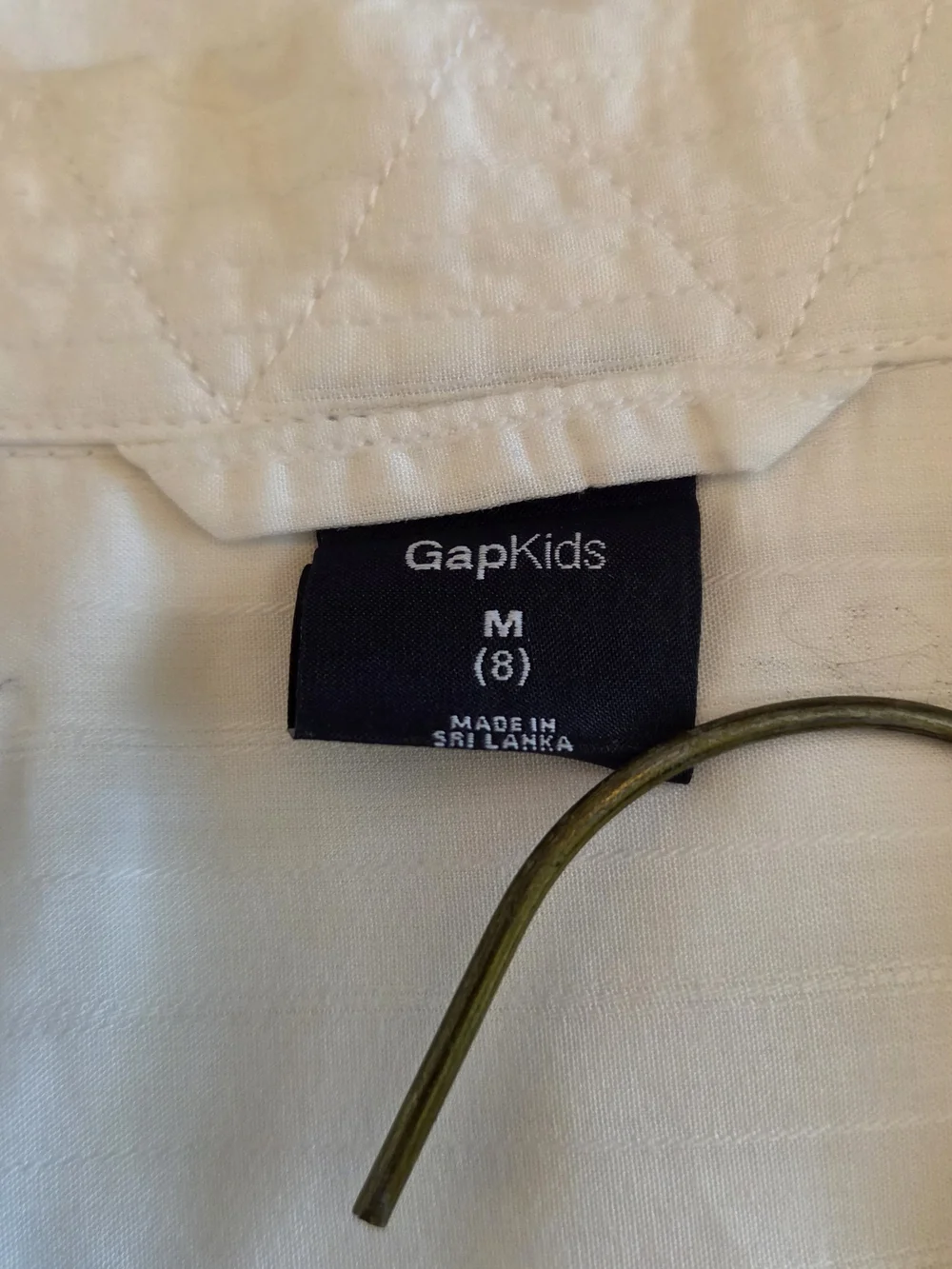 GAP White Boys Dress Shirt  - Size M (8)